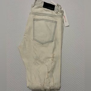 Embellish Denim Biker Denim Jeans